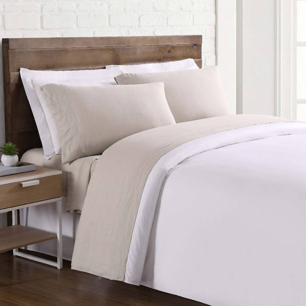 Greyleigh™ Bowen Linen Percale Duvet Cover Set & Reviews Wayfair